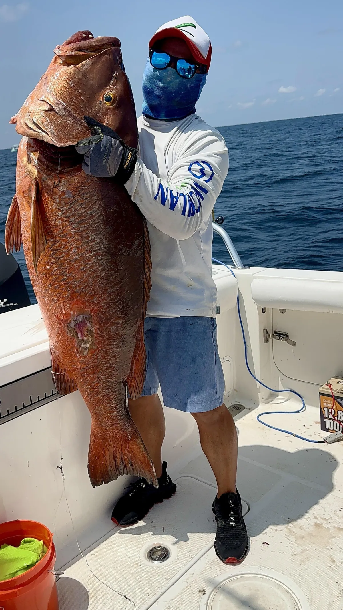 Captain guiding deep sea fishing in Matagorda waters