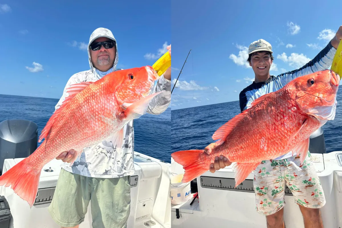 Snapper by catch Fishing Trip in the Gulf of Mexico