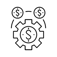 Icono de engranajes para representar todo el proceso automatizado de la plataforma de marketing 10XGPS.