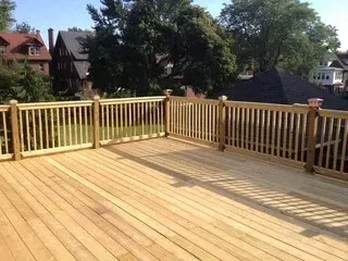 A custom built deck in Lunenburg, MA by Horizon Deck & Patio