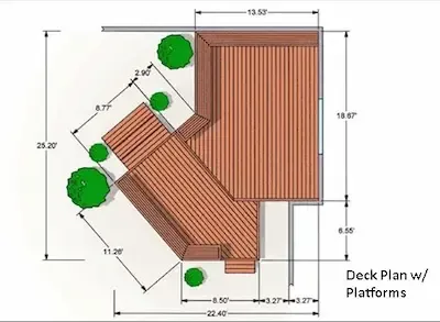We design a custom plan for your deck or patio to make sure its built exactly to plan
