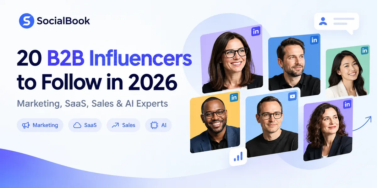 20 B2B Influencers to Follow in 2026 | SocialBook