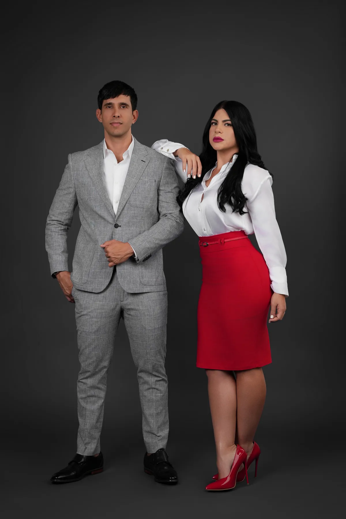 Foto de Yassel Rodriguez junto a su esposa