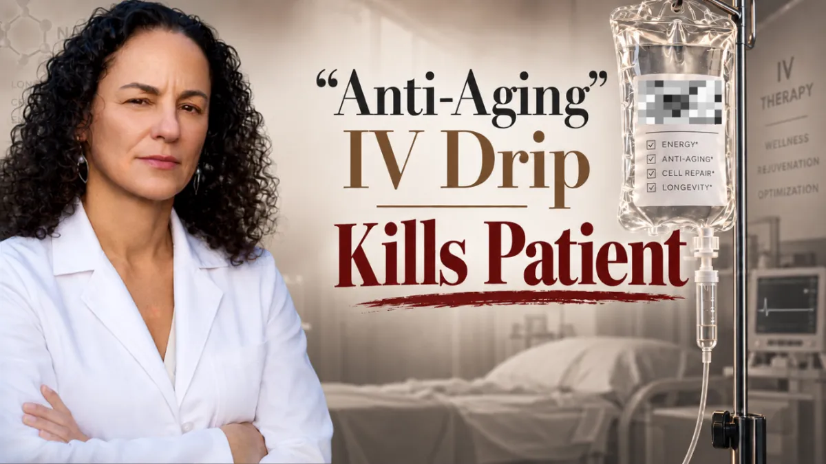 She Got an NAD+ IV Drip and Died Within Minutes