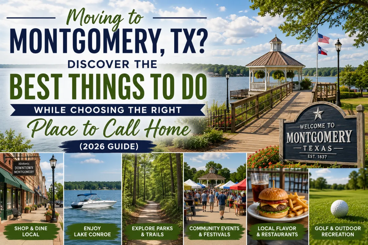 Moving to Montgomery, TX? Discover the Best Things to Do While Choosing the Right Place to Call Home (2026 Guide)