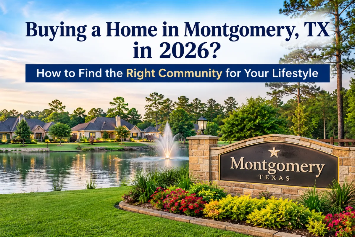 Realtor in Montgomery TX helping buyers choose the right community and home in 2026