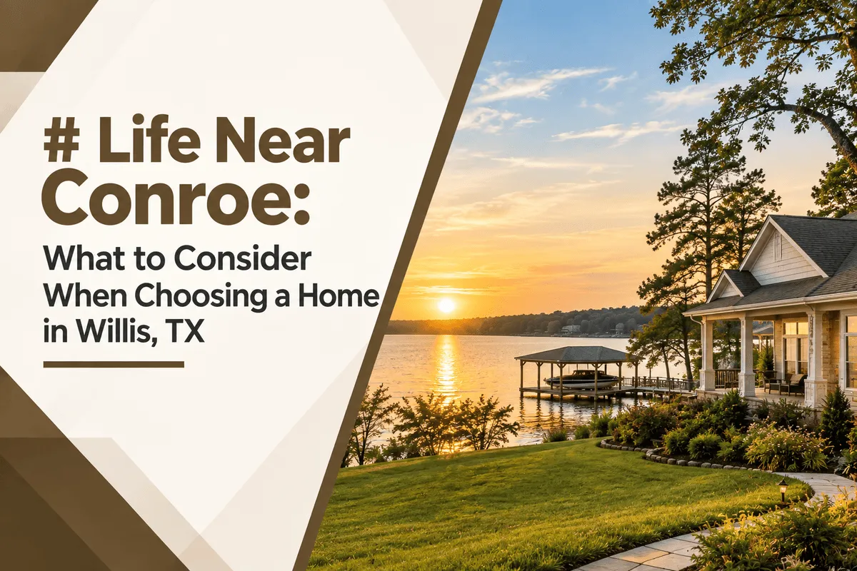 Homes and neighborhood in Willis, TX near Conroe.