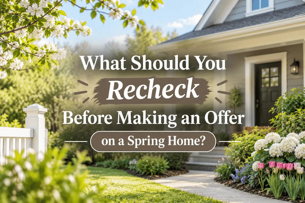 What buyers should recheck before making an offer on a Spring home