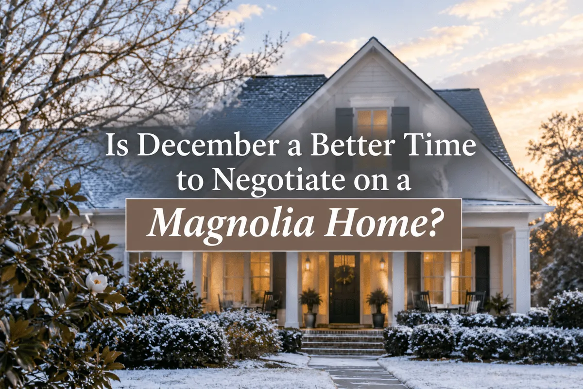 Magnolia home available for purchase during the December real estate season
