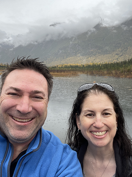 Bill and Angie at Eagle River Nature Center, AK