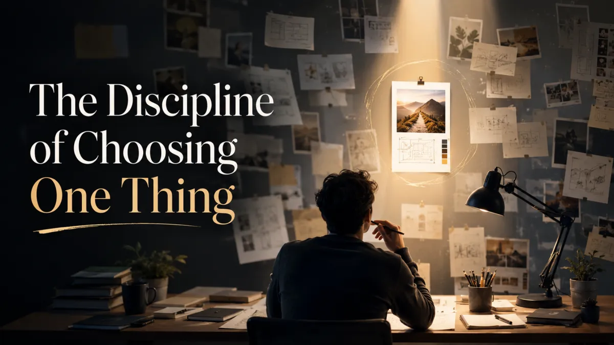 The Discipline of Choosing One Thing