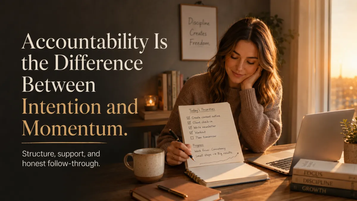 Accountability Is the Difference Between Intention and Momentum