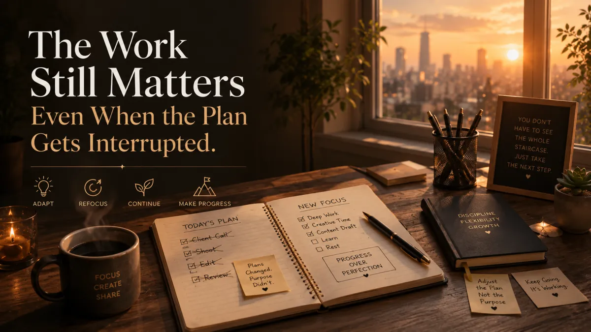 The Work Still Matters Even When the Plan Gets Interrupted