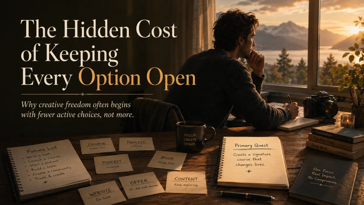 The Hidden Cost of Keeping Every Option Open