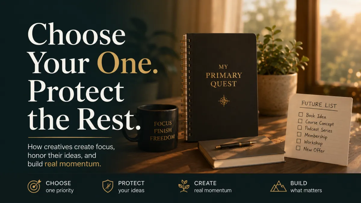The Power of One Priority: How the Future List Helps You Focus, Finish, and Protect Your Best Ideas