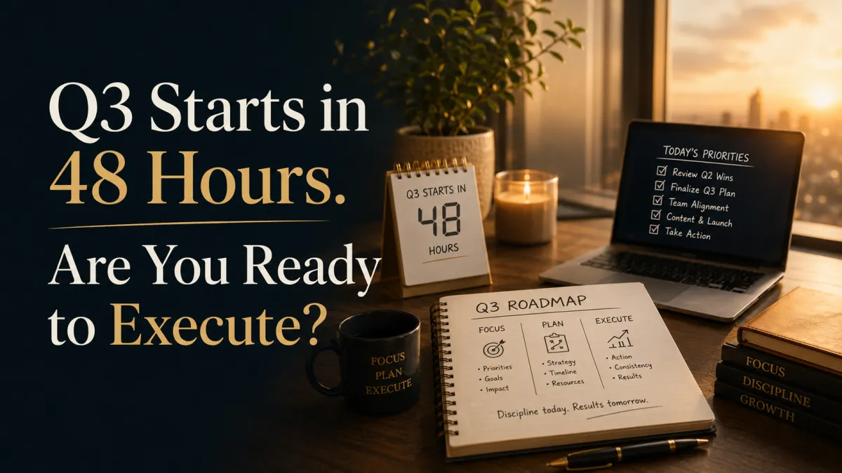 Q3 Starts in 48 Hours. Are You Ready to Execute?