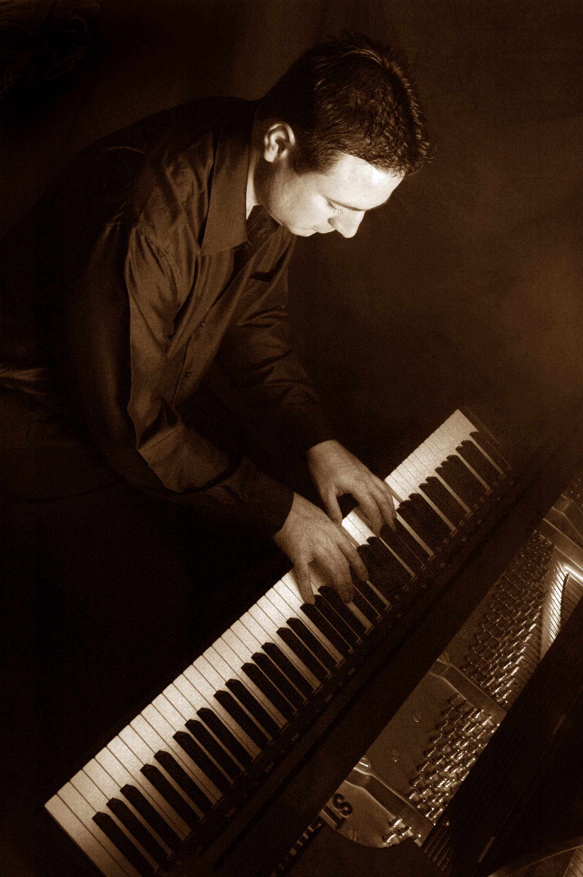 Bill playing the piano