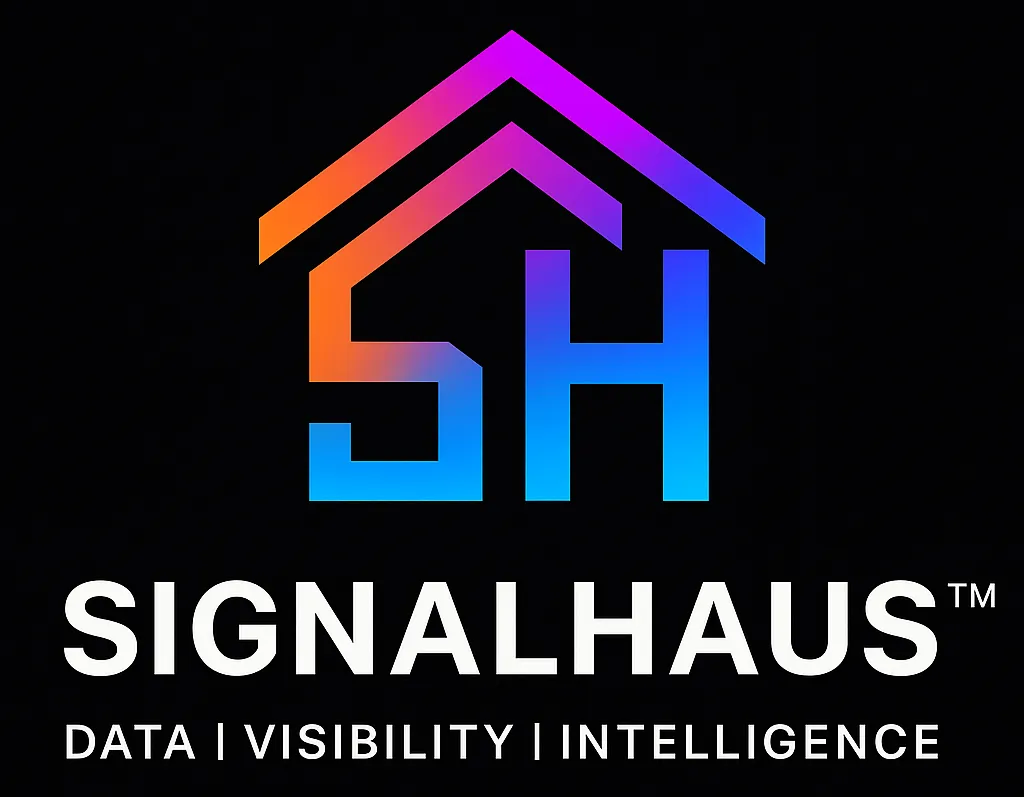 SignalHaus™ Logo — Data | Visibility | Intelligence