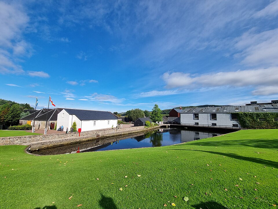 Glenfiddich, Dufftown. The world's best-selling single malt Scotch whisky by volume, and one of several globally recognised names concentrated within a single region.