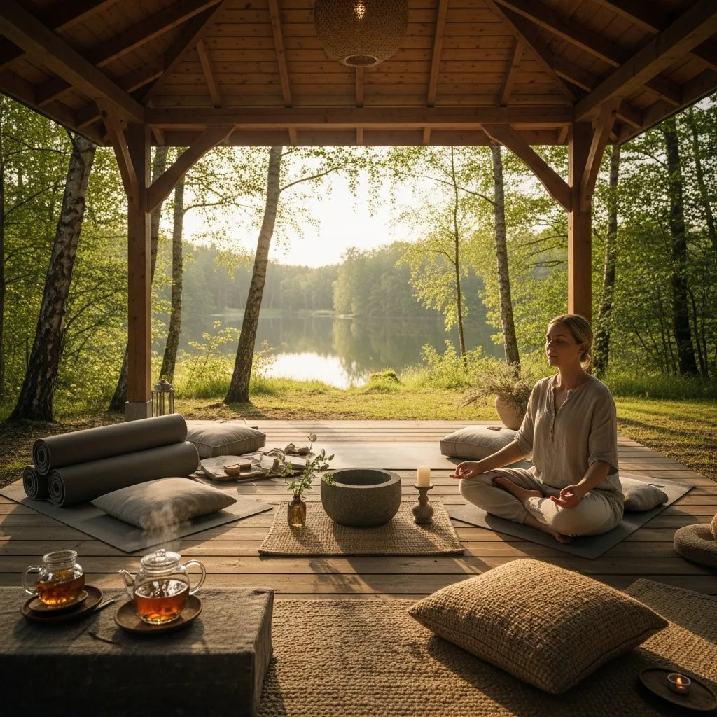 green grass on body of water