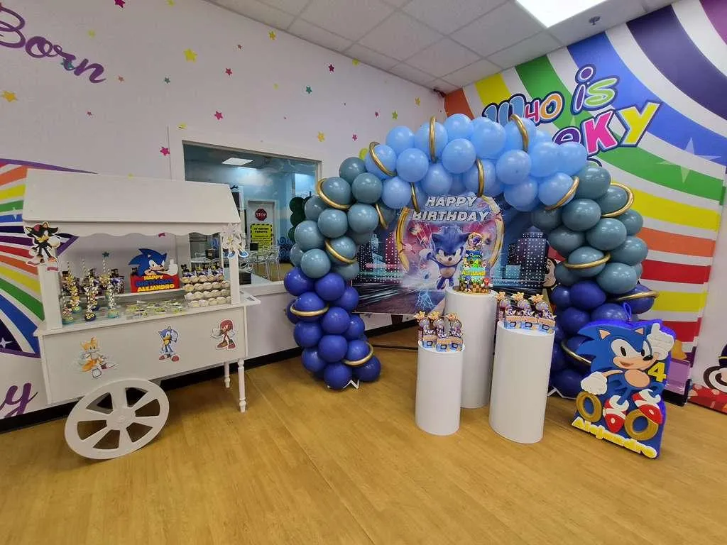 Clean and bright Cheeky Monkeys indoor play center in Houston