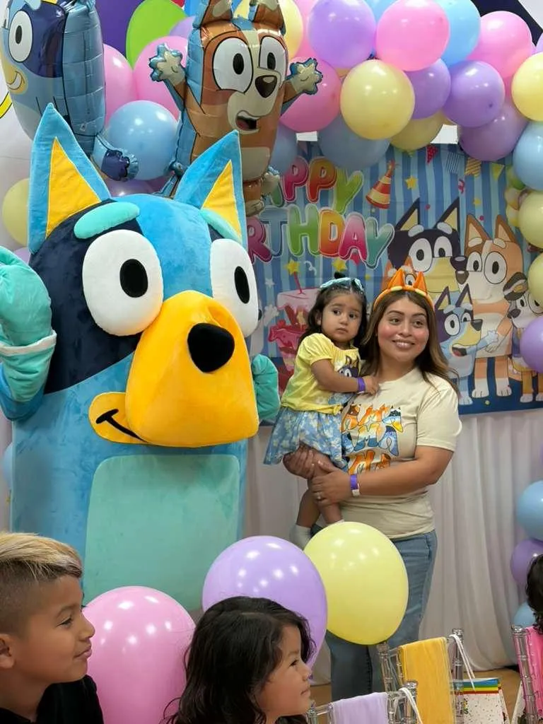 Children meeting their favorite superheroes and princesses at an indoor playground