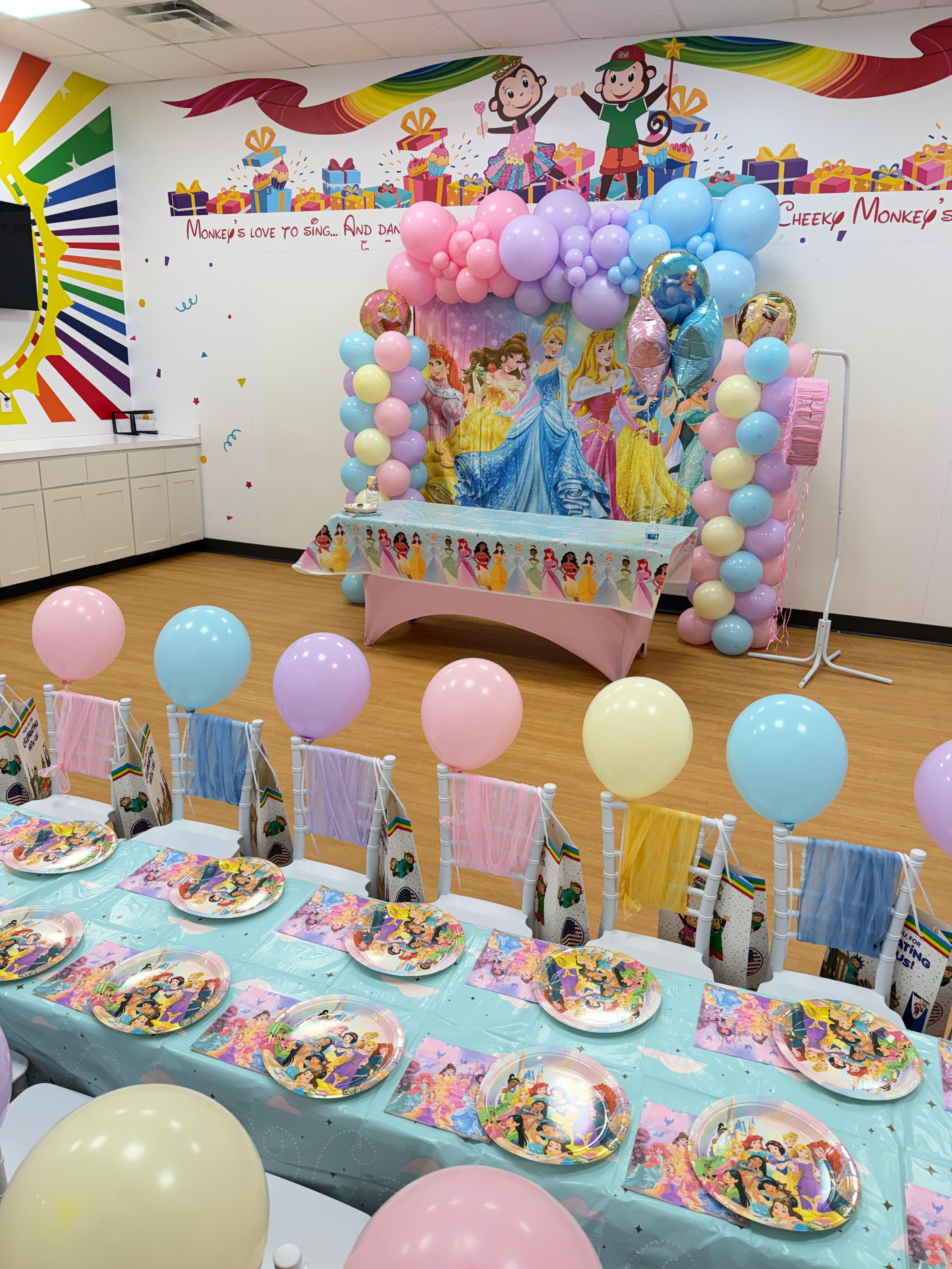 Organic balloon garland party backdrop