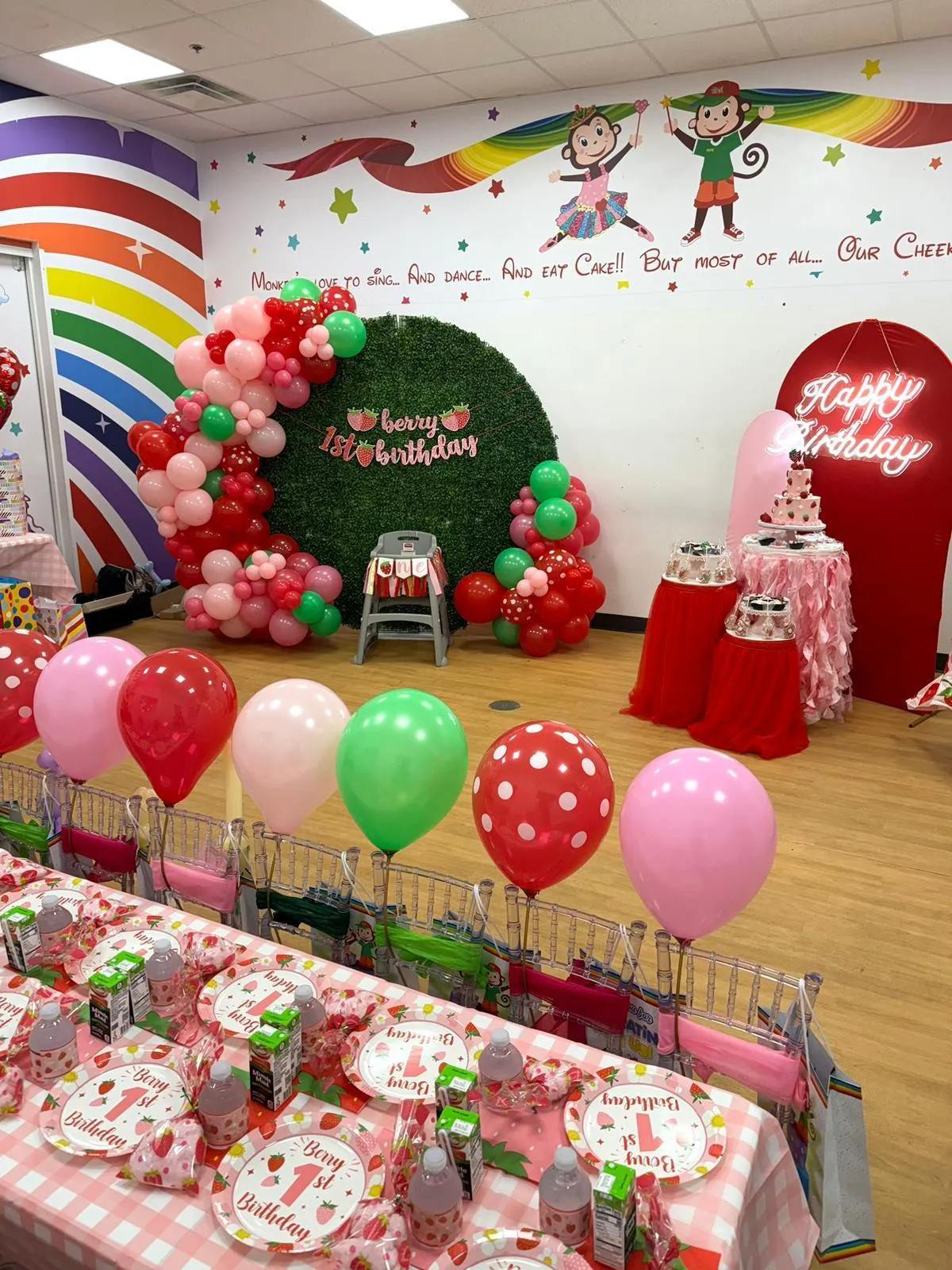 High-end luxury balloon arch and centerpiece setup for a memorable birthday atmosphere