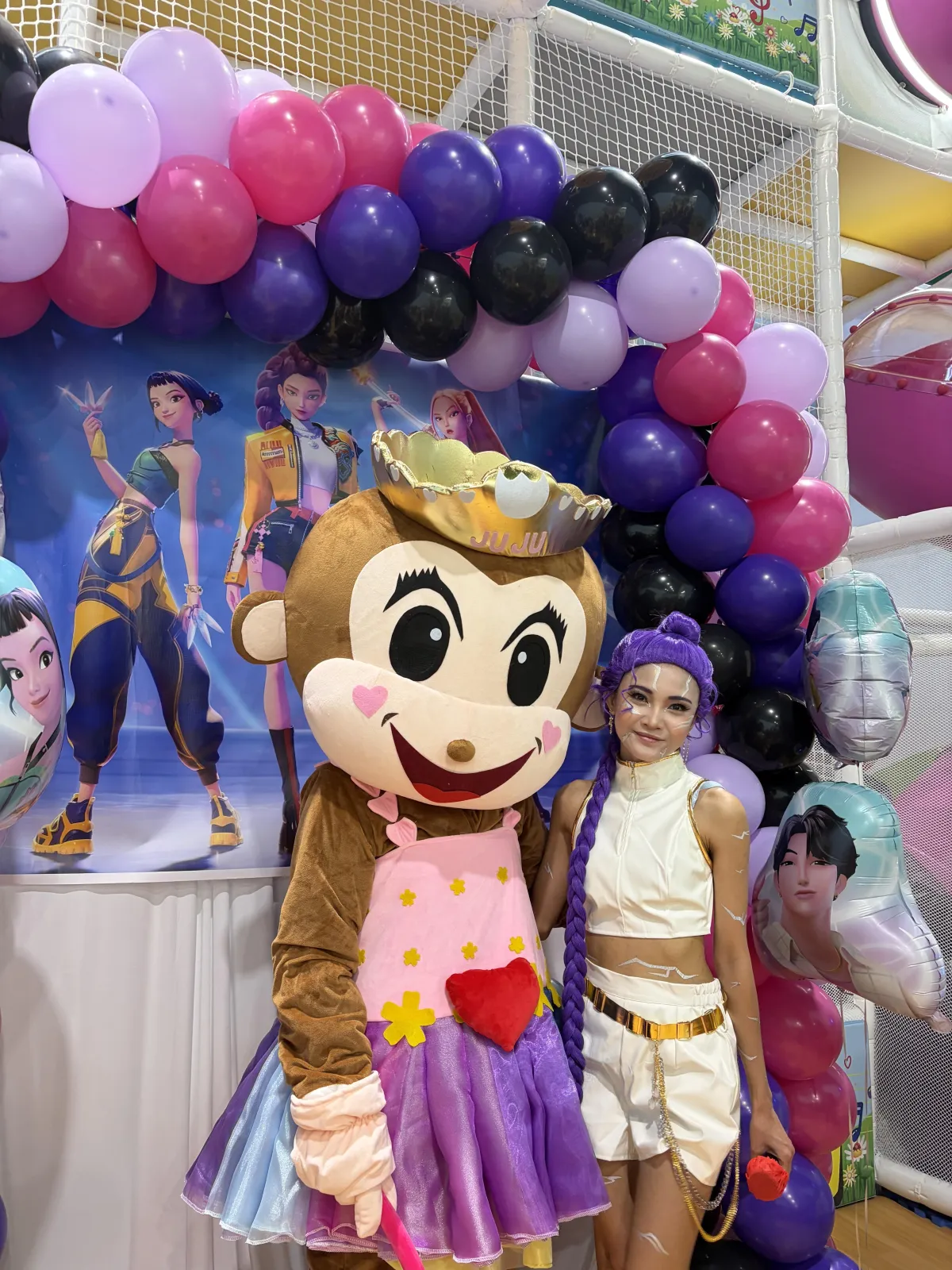 Themed birthday party setup with decorations