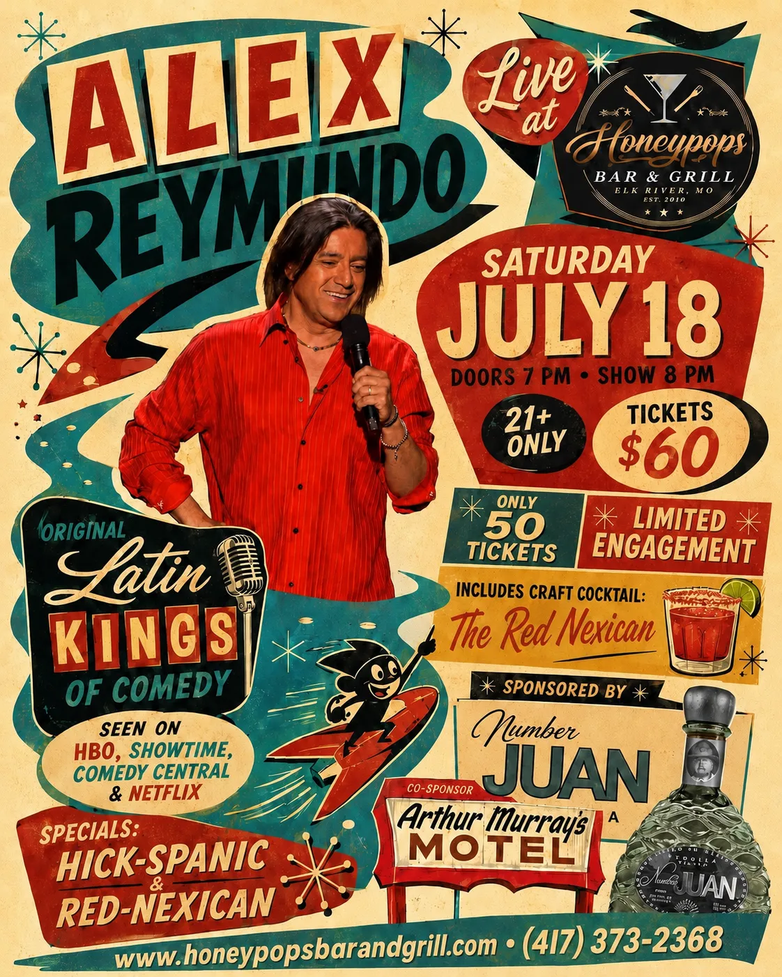 Alex Reymundo Comedy Night Flyer