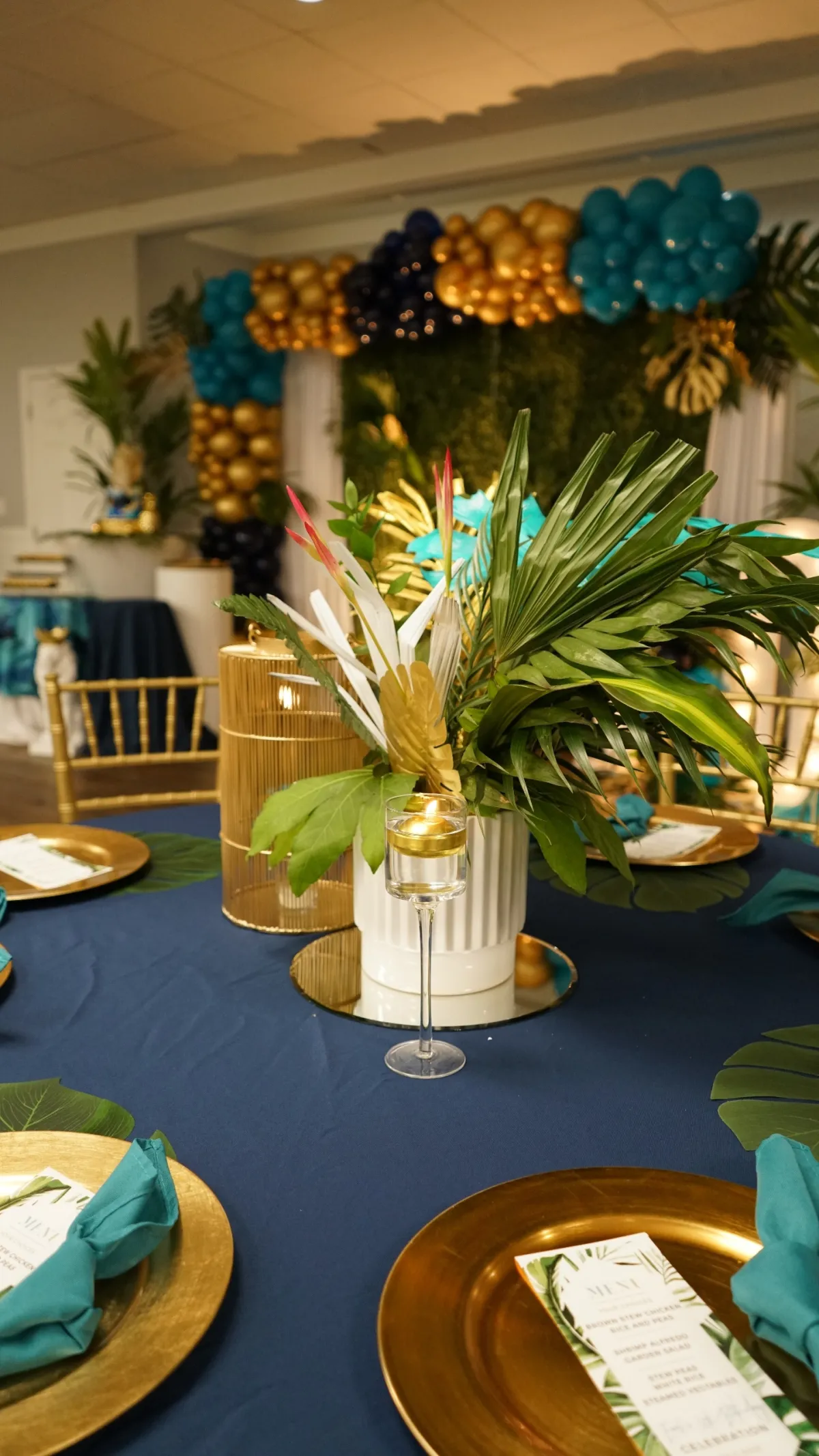 Delicious food is ready for a celebration.