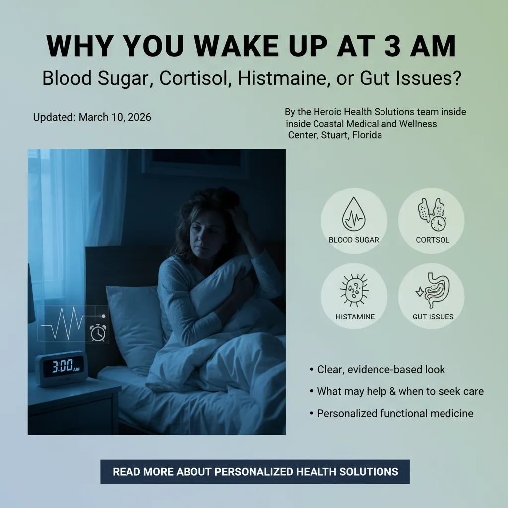 Why You Wake Up at 3 AM: Blood Sugar, Cortisol, Histamine, or Gut Issues?