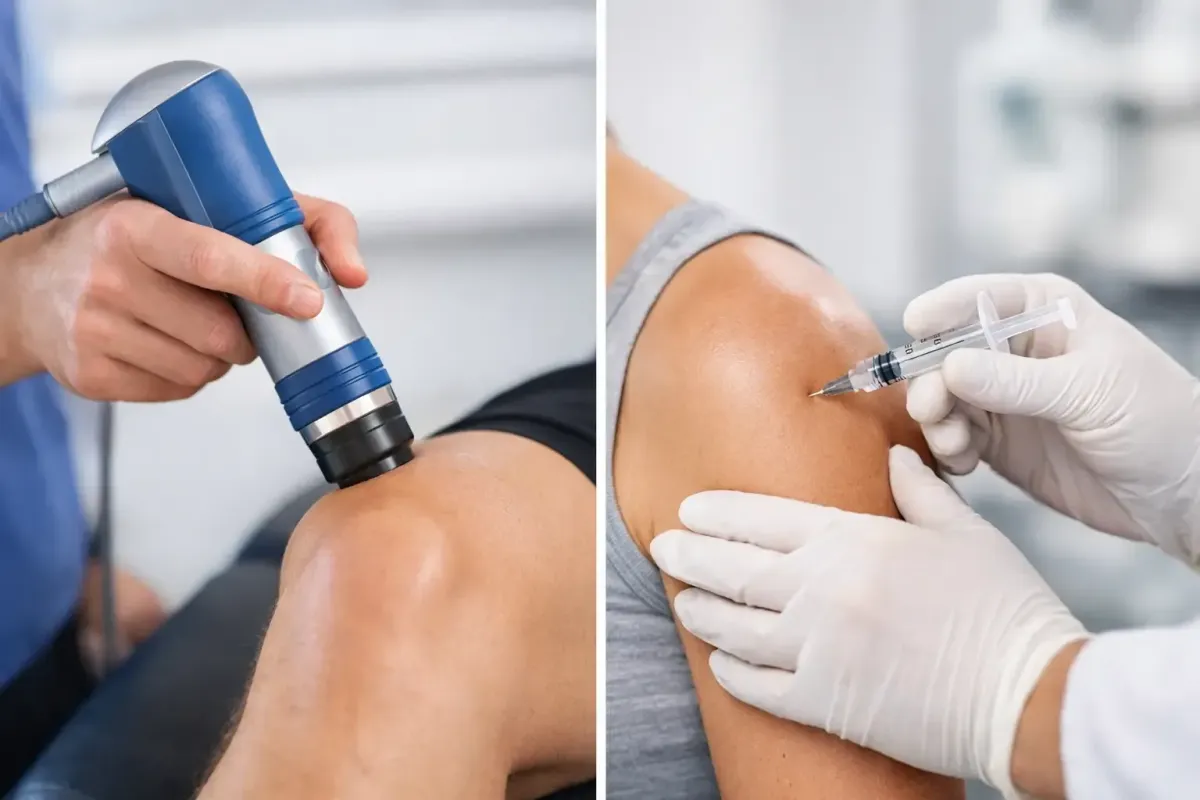 Non-surgical knee shockwave therapy at Coastal Medical and Wellness Center in Stuart, Fl.