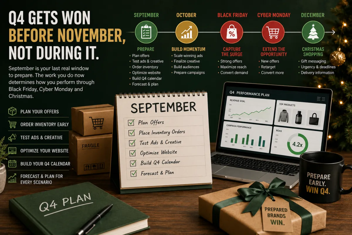 Q4 to do calendar starts early