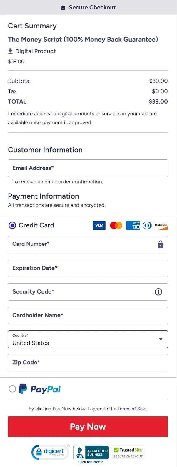 the money script usa official