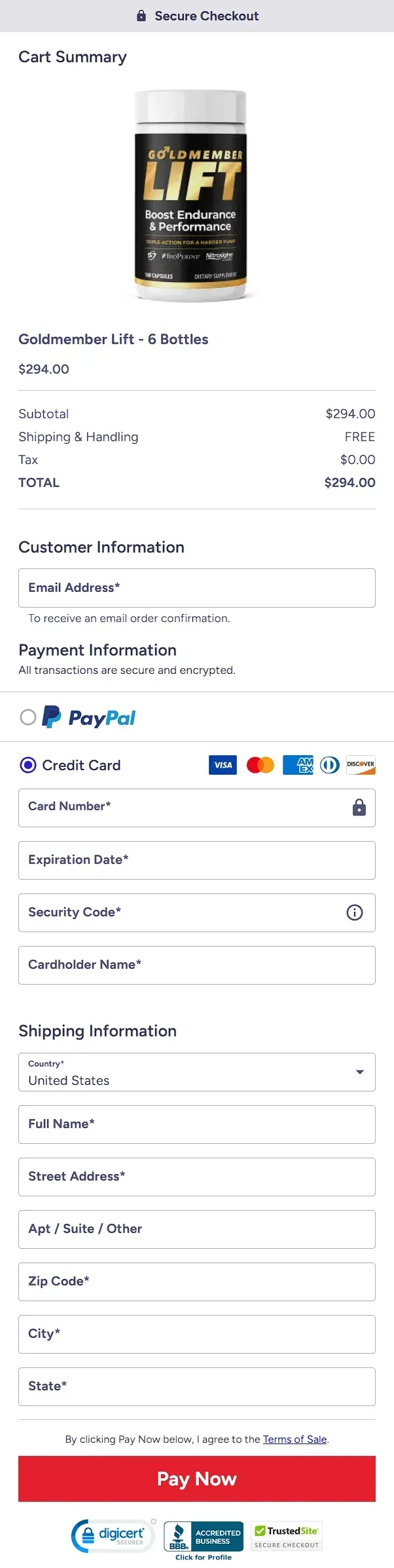 goldmember lift order official site