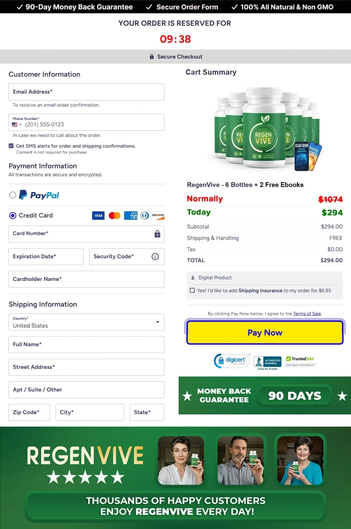 regenvive official buy page
