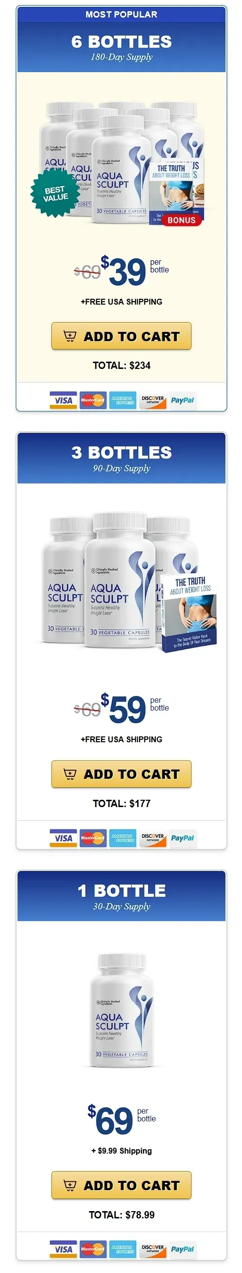 aquasculpt real prices
