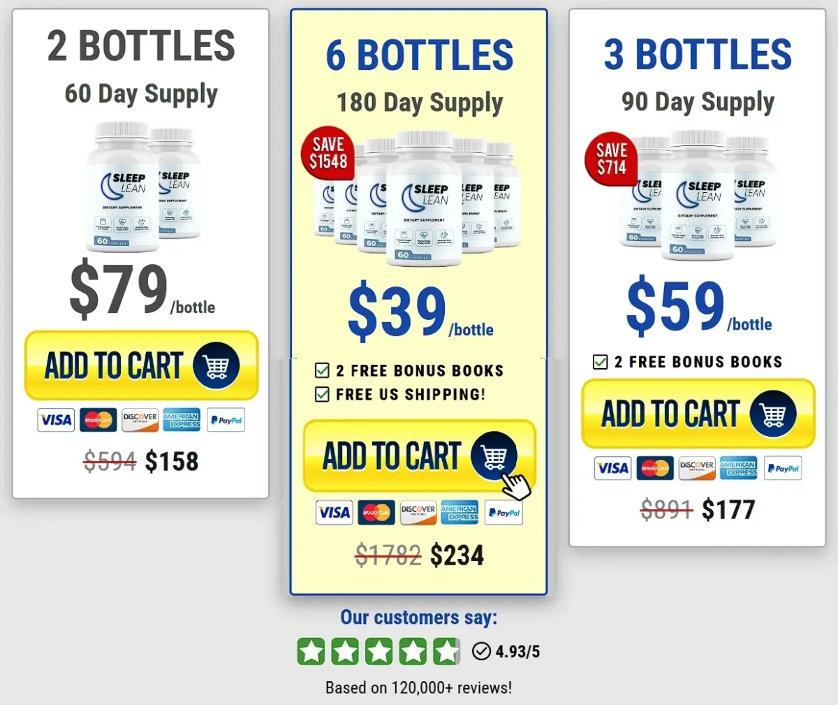 sleeplean buy 6 bottle