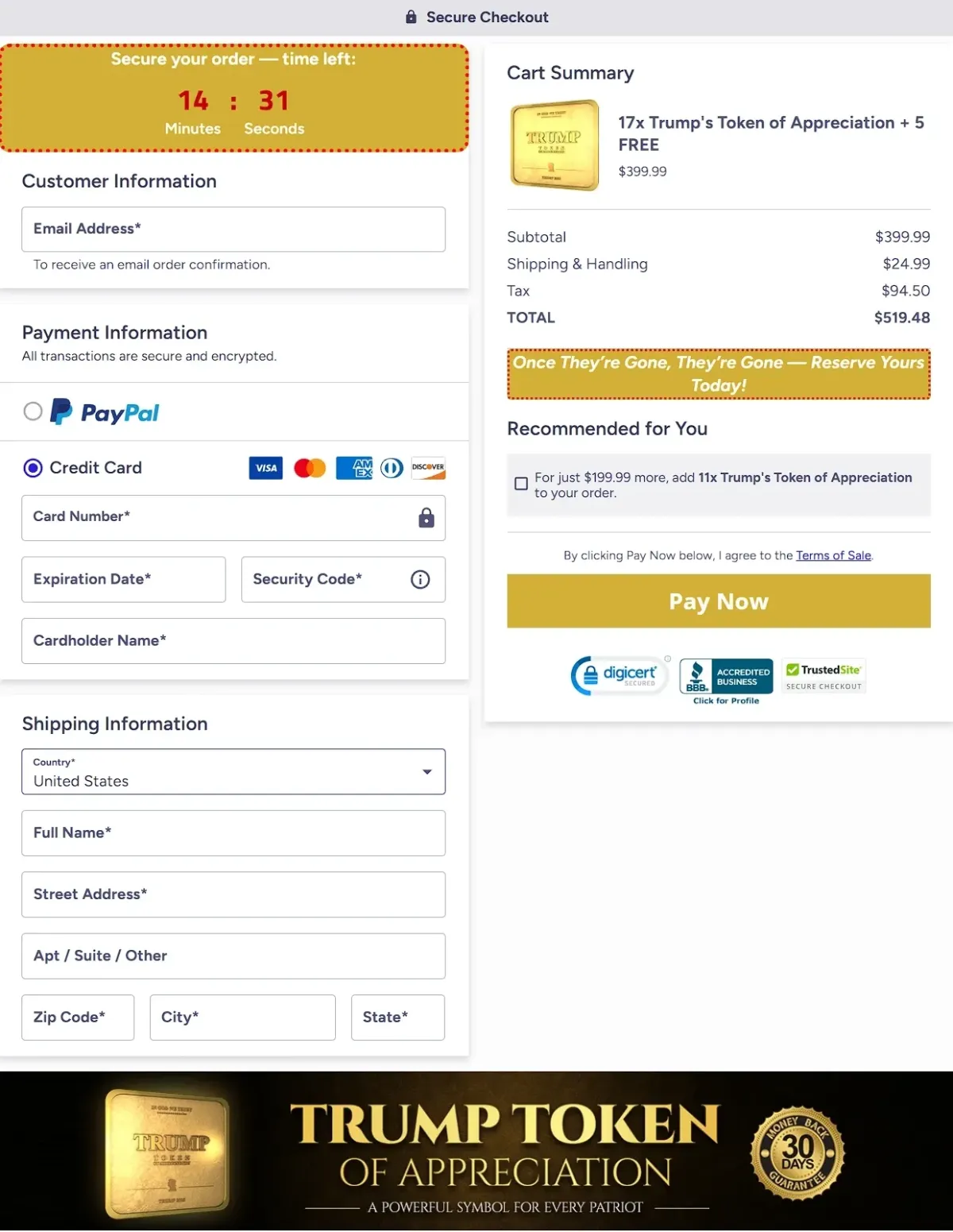 buy trump token original official website