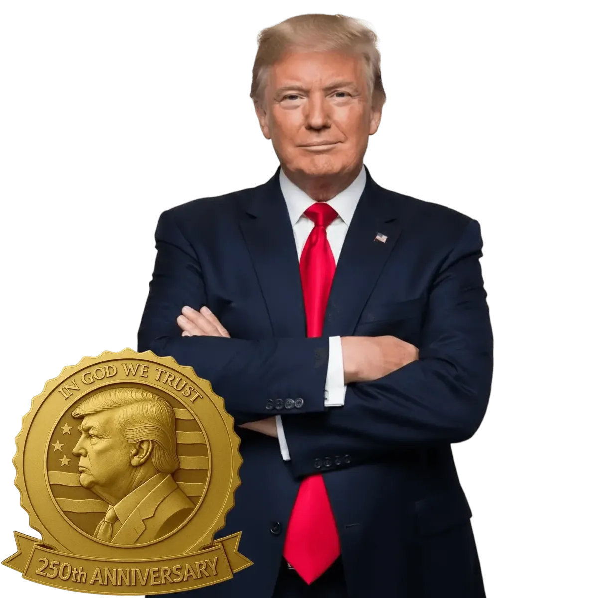 trump golden badge sale