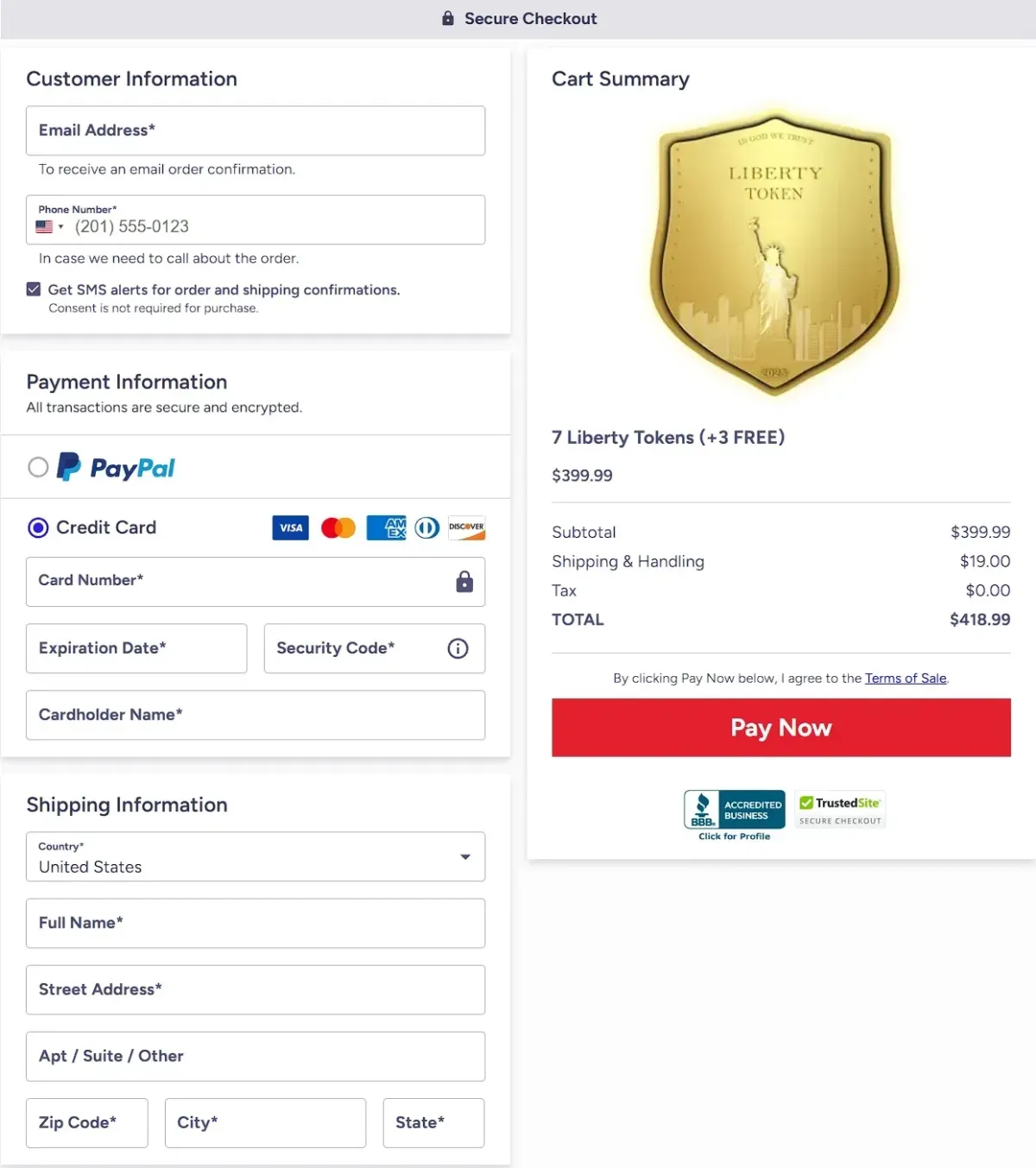 liberty token original official website