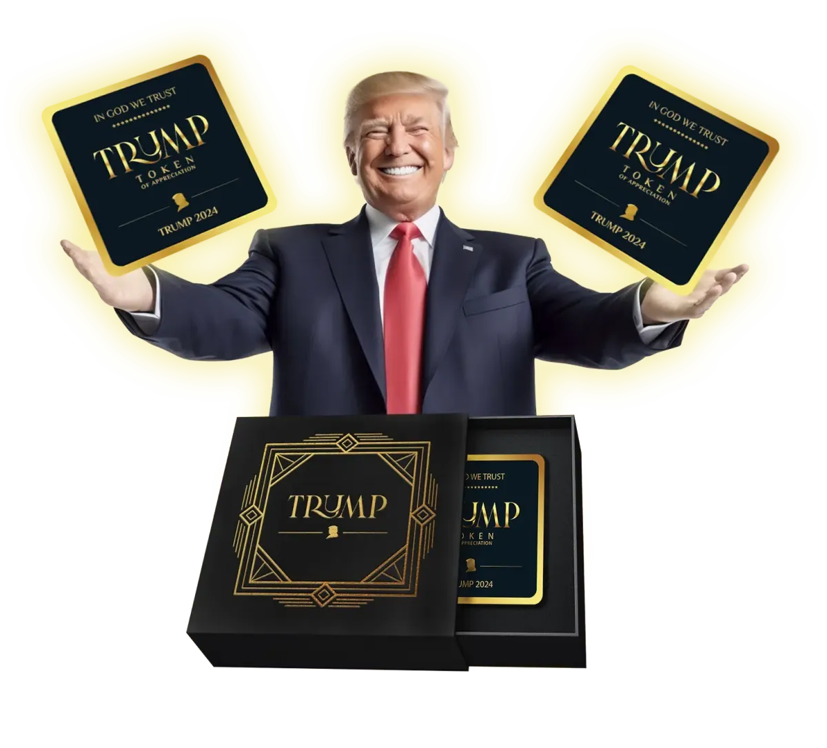 trump golden token of appreciation buy