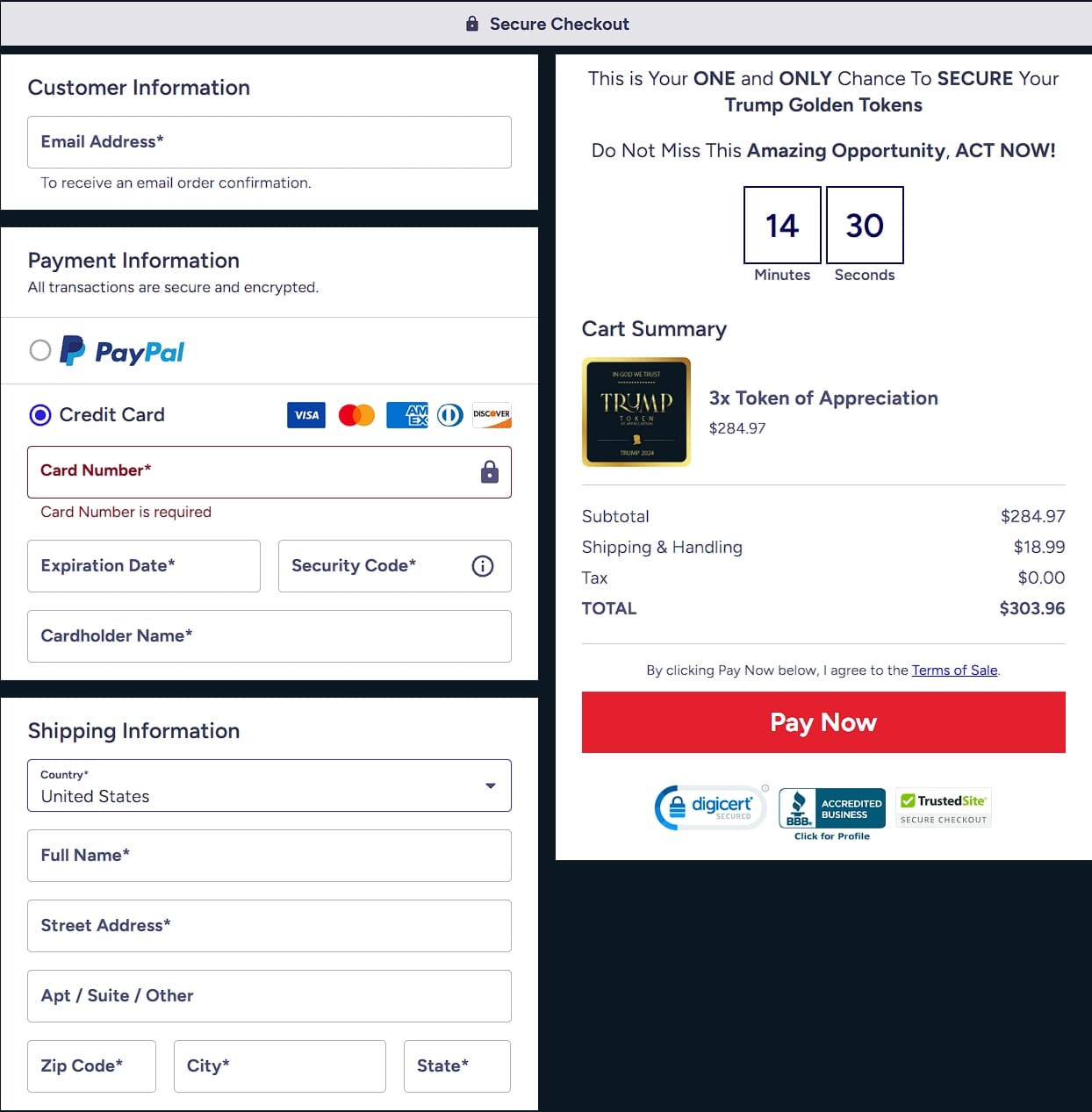 buy trump token original official website