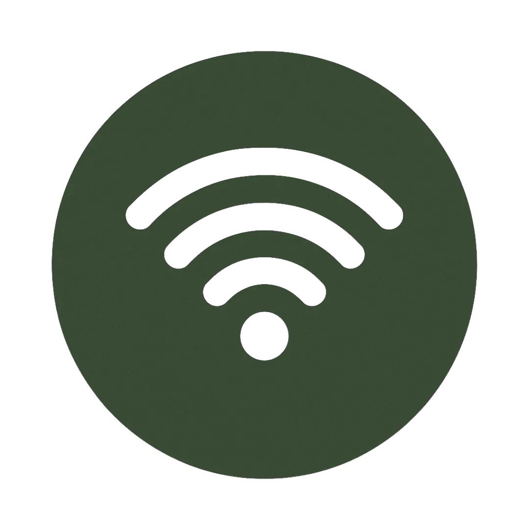 Guest working remotely at Possum Kingdom RV Resort using the park‑wide high‑speed Wi‑Fi