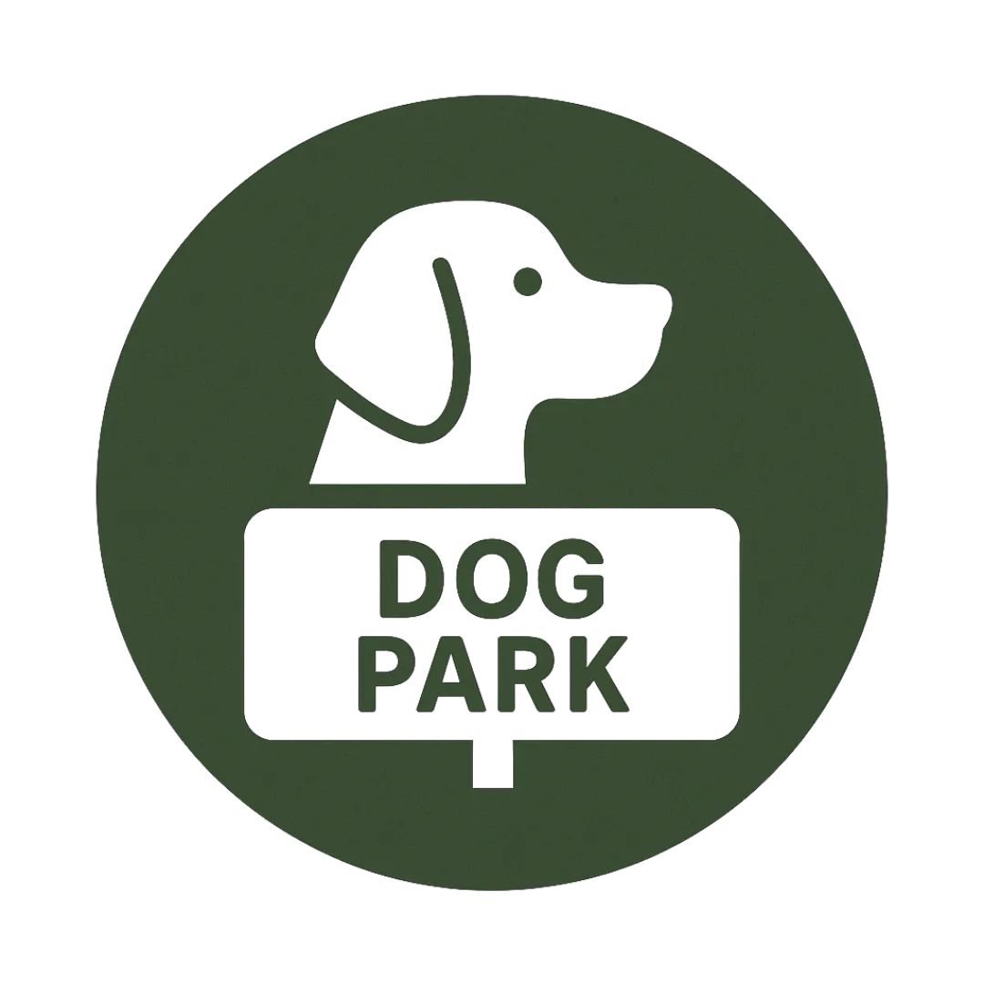 Pets running in the fenced dog park at Possum Kingdom RV Resort