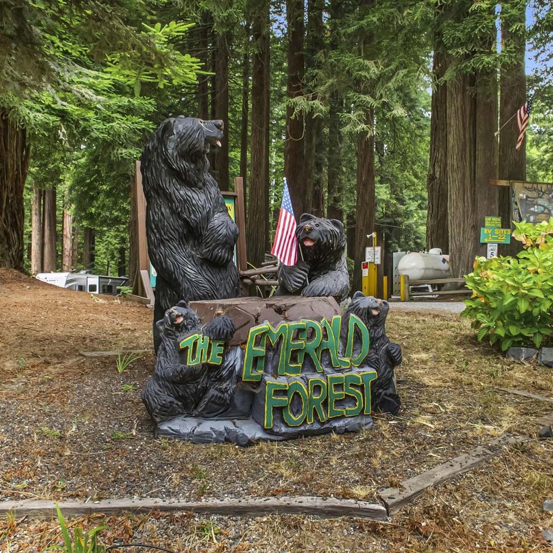 Premium bathhouse and lounge chairs at Possum Kingdom RV Resort