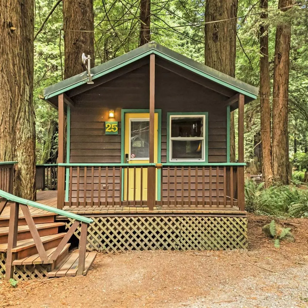 Guests walking from their RV to the shore of Possum Kingdom Lake for swimming and fishing
