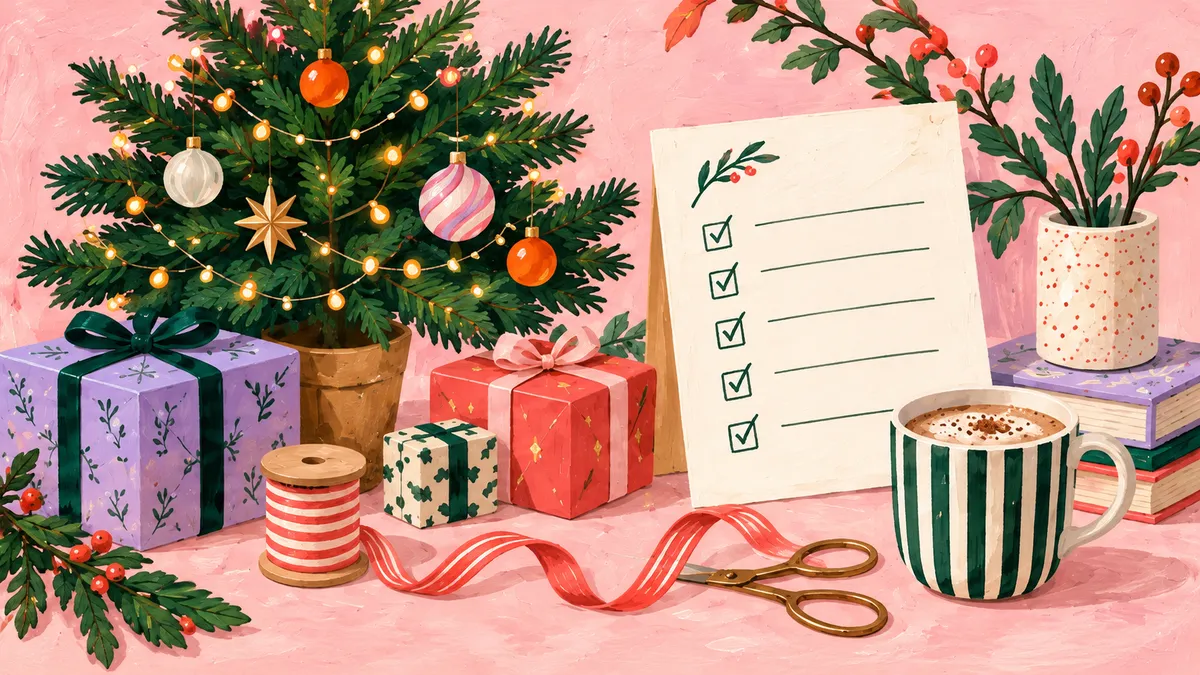 Bold Scene Co. Christmas planning illustration