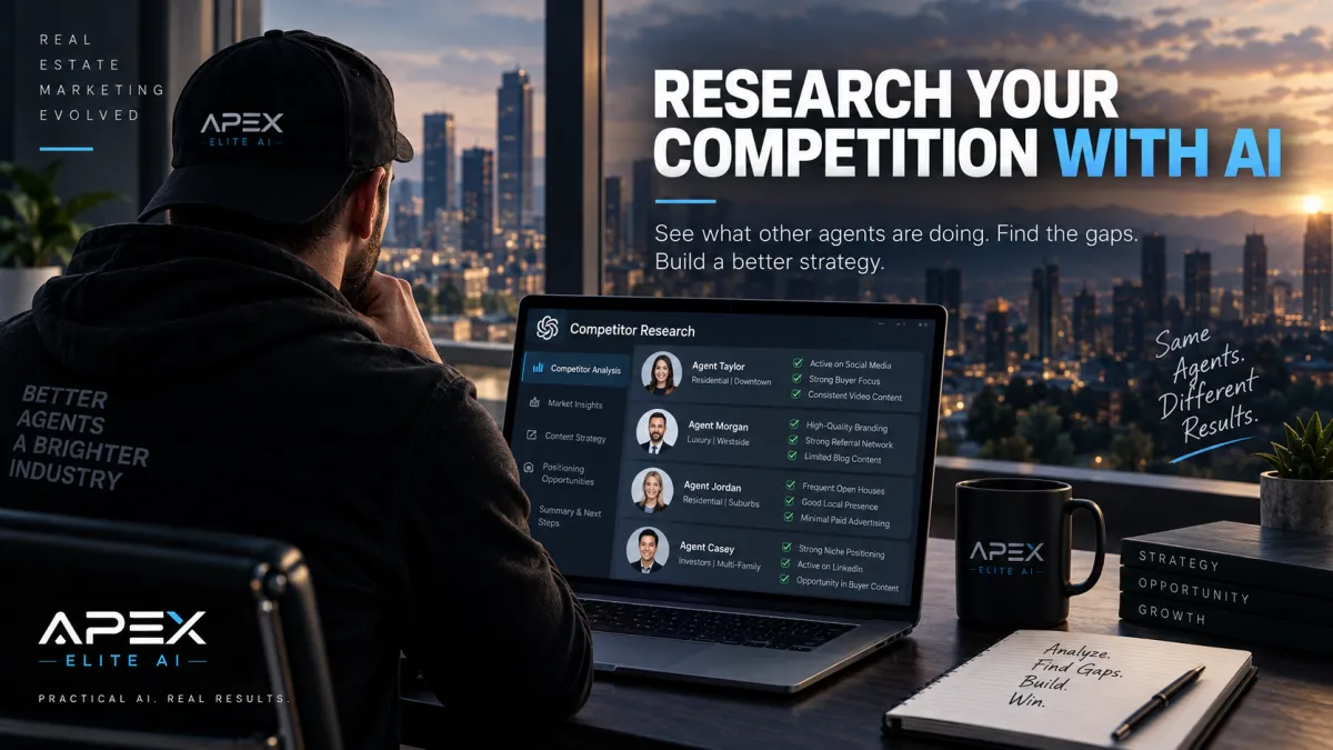 How Can Real Estate Agents Use ChatGPT to Research Their Competition?